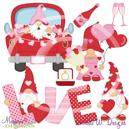 Will You Be My Gnomie? SVG Cutting Files/Paper Piecing +Clipart - Click Image to Close